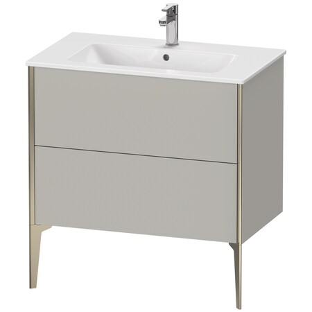 Xviu Floor Standing Vanity Unit Concrete Gray Matt